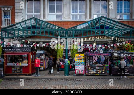 Londres, Royaume-Uni, 2022 septembre, entrée du Jubilee Market Hall à Covent Garden Banque D'Images