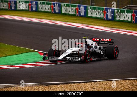 Hongrie, 21/07/2023, #22 Yuki Tsunoda, (JAP) Alpha Tauri, Honda lors du GP de Hongrie, Budapest 20-23 juillet 2023 au Hungaroring, Championnat du monde de Formule 1 2023. Banque D'Images