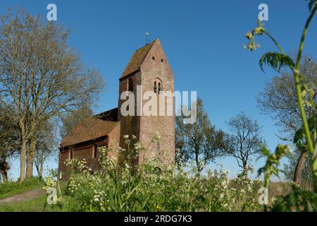 Marsum, pays-Bas, 05-03-2018. Le Mauritiuskerk à Marsum. Banque D'Images