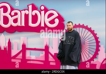 Londres, Royaume-Uni. 12 juillet 2023. Sam Smith assiste à la première européenne « Barbie » au Cineworld, Leicester Square à Londres, en Angleterre. Crédit : S.A.M./Alamy Live News Banque D'Images