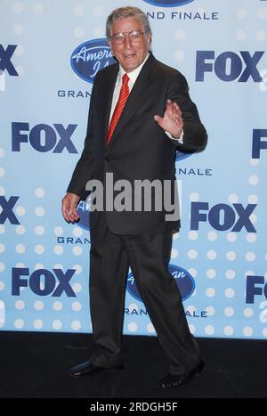 États-Unis d'Amérique. 23 mai 2007. Tony Bennett à la finale de la saison 6 de l'American Idol - salle de presse tenue au Kodak Theatre à Hollywood, en Californie. L'événement a eu lieu le mercredi 23 mai 2007. Photo par : SBM/PictureLux - référence du dossier # 34006-4509SKMPLX crédit : PictureLux/The Hollywood Archive/Alamy Live News Banque D'Images