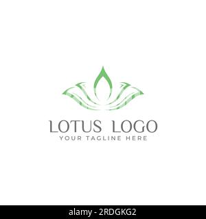 Belles et naturellement belles fleurs de spa lotus, avec l'édition luxueuse et élégante d'illustration de fleurs de lotus, adaptée à la beauté et cosmétique sa Illustration de Vecteur