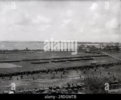 King George's Birthday Review, 3 juin 1935 sur Southsea Common. Banque D'Images