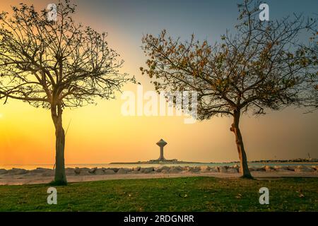 Khobar Corniche pendant la journée, province de l'est, Al Khobar, Arabie Saoudite. Banque D'Images