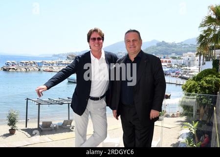 Ischia, Italie. 15h July, 2022.-Robert Marshall, Pascal Vicedomini assiste au Ischia Global Fest 2023 au Ischia Global film & Music Festival, arriva Banque D'Images