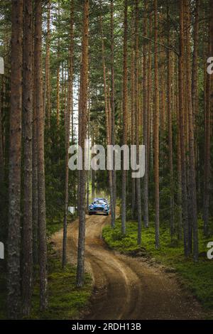 08 Ott TANAK (est), Martin JARVEOJA (est), M-SPORT FORD WORLD RALLY TEAM, FORD Puma Rally1 Hybrid, WRC, action lors du Rallye Estonia 2023, 8e manche du Championnat du monde des voitures de rallye WRC 2023, du 20 au 23 juillet 2023 à Tartu, Estonie Banque D'Images