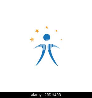 Logo étoile de personnes et images vectorielles Illustration de Vecteur