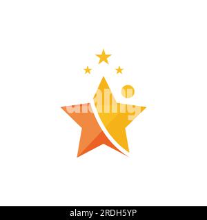 Logo étoile de personnes et images vectorielles Illustration de Vecteur