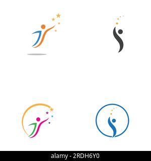 Logo étoile de personnes et images vectorielles Illustration de Vecteur