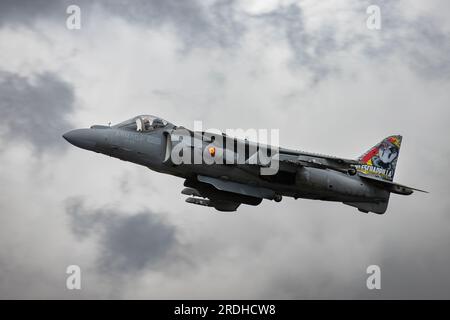 Marine espagnole Harrier au Royal International Air Tattoo 2023. Banque D'Images