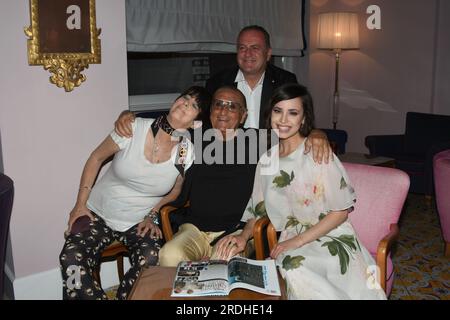 Ischia Global Fest 2023 jour 3 Ischia, Italie. 11 juillet 2023. Dîner de gala Diane Warren, Sofia Carson, Tony Renis, Pascal Vicedomini - assiste au Banque D'Images