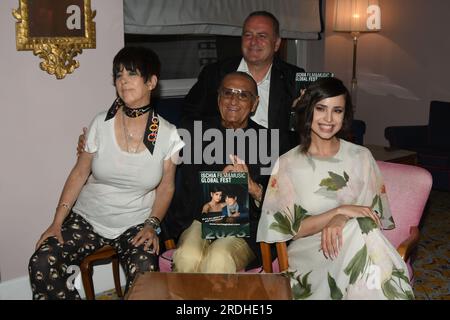 Ischia Global Fest 2023 jour 3 Ischia, Italie. 11 juillet 2023. Dîner de gala Diane Warren, Sofia Carson, Tony Renis, Pascal Vicedomini - assiste au Banque D'Images