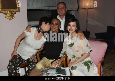 Ischia Global Fest 2023 jour 3 Ischia, Italie. 11 juillet 2023. Dîner de gala Diane Warren, Sofia Carson, Tony Renis, Pascal Vicedomini - assiste au Banque D'Images