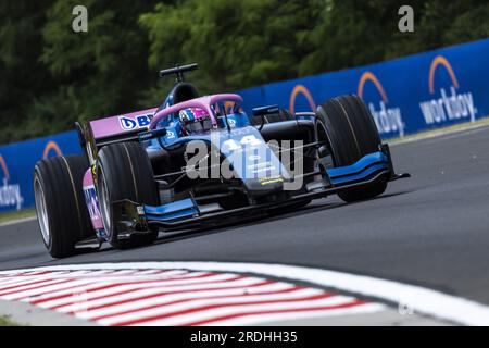 14 DOOHAN Jack (aus), Uni-Virtuosi Racing, Dallara F2, action lors de la 9e manche du Championnat FIA de Formule 2 2023 du 21 au 23 juillet 2023 sur le Hungaroring, à Mogyorod, Hongrie Banque D'Images