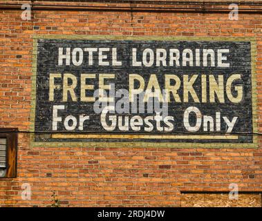 L'historique Hôtel Lorraine a ouvert ses portes en avril 1925, sur Jefferson Avenue à 12th St près du centre-ville Toledo Ohio USA 2023 Banque D'Images