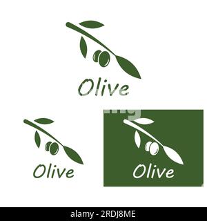 conception d'illustration vectorielle d'icône olive Illustration de Vecteur