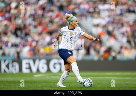 Auckland, Nouvelle-Zélande. 22 juillet 2023. Julie Ertz des États-Unis lors du match de football du groupe E de la coupe du monde féminine 2023 entre les États-Unis et le Vietnam à Eden Park à Auckland, en Nouvelle-Zélande. (Ane Frosaker/SPP) crédit : SPP Sport Press photo. /Alamy Live News Banque D'Images