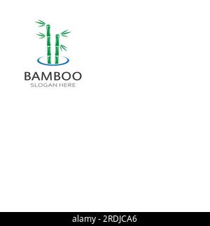 Logo d'une plante de bambou ou d'un type de plante creuse. Utilisation d'une conception de concept vectoriel moderne Illustration de Vecteur