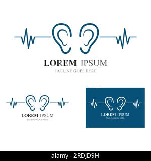 logo de l'oreille Illustration de Vecteur