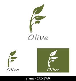 conception d'illustration vectorielle d'icône olive Illustration de Vecteur