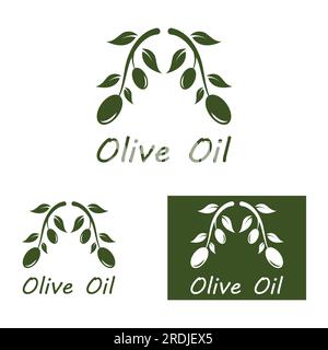 conception d'illustration vectorielle d'icône olive Illustration de Vecteur