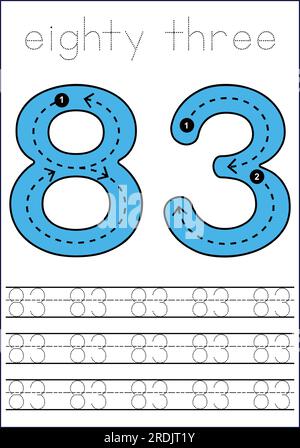 nombres tracés à partir de 0 t 100 Illustration de Vecteur