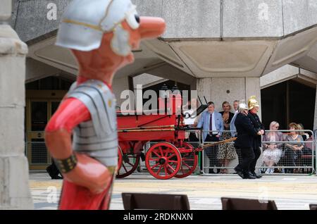 Guildhall, Londres, Royaume-Uni. 22 juillet 2023. La cérémonie de marquage des chariots 2023 a lieu au Guildhall Yard, à Londres. Crédit : Matthew Chattle/Alamy Live News Banque D'Images