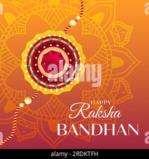 design dégradé raksha bandhan illustration concept Illustration de Vecteur