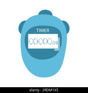 Symboles d'icône de chronomètre. mesure, chronométrage, date limite, concept de gestion du temps. Style minimaliste pastel de dessin animé. Illustration de Vecteur