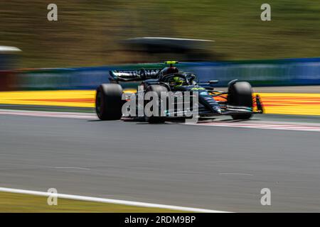 Mogyorod, Hongrie. 22 juillet 2023. Hungaroring, Mogyorod, Hongrie, 22 juillet 2023, Lewis Hamilton (GBR) Mercedes W14 E Performance lors du Grand Prix de Hongrie de Formule 1 Qatar Airways 2023, Championnat du monde de Formule 1 - essais libres et qualifications - crédit du Championnat de Formule 1 : Live Media Publishing Group/Alamy Live News Banque D'Images