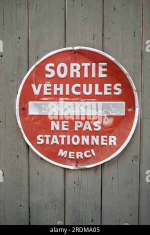 Pas de panneau de stationnement à Aix en Provence France Banque D'Images