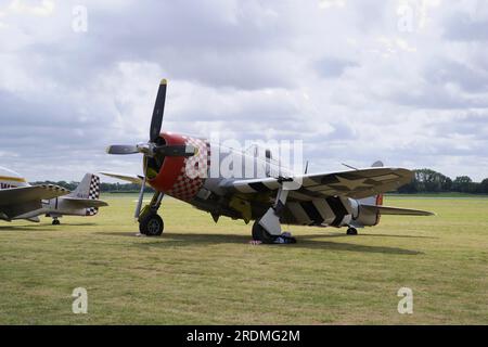 Republic P-47D Thunderbolt, G-THUN, 45-49192, Flying Legends, Leeds. Banque D'Images