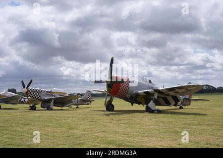 Republic P-47D Thunderbolt, G-THUN, 45-49192, Flying Legends, Leeds. Banque D'Images