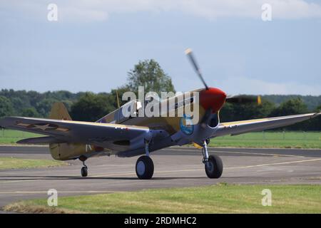 Curtiss P-40F Warhawk, Lee`s Hope, 41-19841, Flying Legends 2023, Church Fenton, Leeds. Banque D'Images