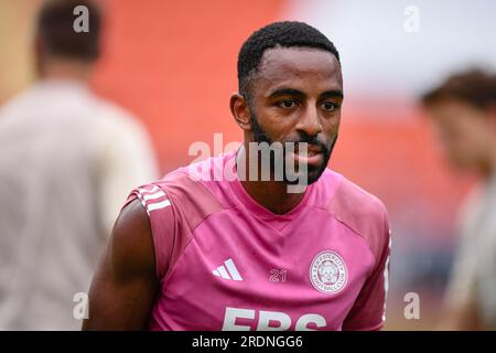 Bangkok, Thaïlande. 22 juillet 2023. Ricardo Pereira de Leicester City en séance d'entraînement lors du match de pré-saison contre Tottenham Hotspur au Rajamangala Stadium. Crédit : SOPA Images Limited/Alamy Live News Banque D'Images