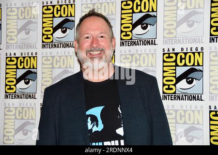 Jeff Annison arrive au photocall pour William Shatner : Call Me Bill lors de la troisième journée internationale Comic-con de San Diego, le 22 juillet 2023. Banque D'Images