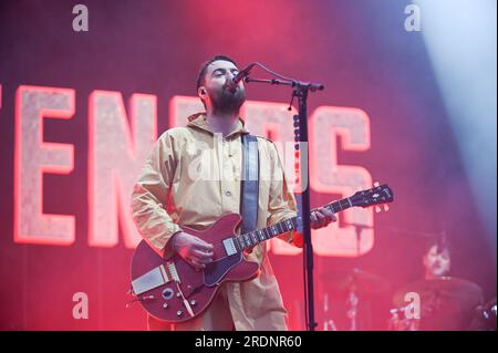 22 juillet 2023, Sheffield, South Yorkshire, Royaume-Uni : courteners, jouant au Tramlines Festival, Sheffield , Royaume-Uni , 22.07.2023 (image de crédit : © Robin Burns/ZUMA Press Wire) USAGE ÉDITORIAL SEULEMENT! Non destiné à UN USAGE commercial ! Banque D'Images