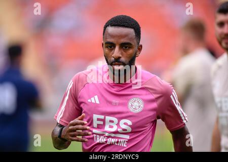 Bangkok, Thaïlande. 22 juillet 2023. Ricardo Pereira de Leicester City en séance d'entraînement lors du match de pré-saison contre Tottenham Hotspur au Rajamangala Stadium. (Photo Amphol Thongmueangluang/SOPA Images/Sipa USA) crédit : SIPA USA/Alamy Live News Banque D'Images