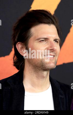 Indiana Jones and the Dial of Destiny Los Angeles Premiere at the El Capitan Theatre on June 14, 2023 in Los Angeles, CA Featuring: Adam Scott Where: Los Angeles, California, United States When: 14 Jun 2023 Credit: Nicky Nelson/WENN Stock Photo