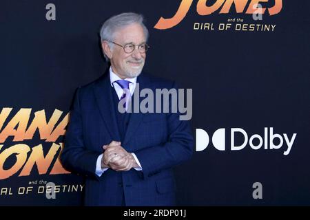 Indiana Jones et The Dial of Destiny Los Angeles première au El Capitan Theatre le 14 juin 2023 à Los Angeles, CA avec : Steven Spielberg où : Los Angeles, Californie, États-Unis quand : 15 juin 2023 crédit : Nicky Nelson/WENN Banque D'Images