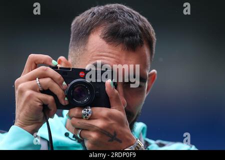 Chesterfield, Royaume-Uni. 22 juillet 2023. Borja Iglesias du Real Betis lors du match amical de pré-saison Real Betis vs Middlesbrough au SMH Group Stadiumact Stadium, Chesterfield, Royaume-Uni, le 22 juillet 2023 (photo de Ryan Crockett/News Images) à Chesterfield, Royaume-Uni le 7/22/2023. (Photo de Ryan Crockett/News Images/Sipa USA) crédit : SIPA USA/Alamy Live News Banque D'Images