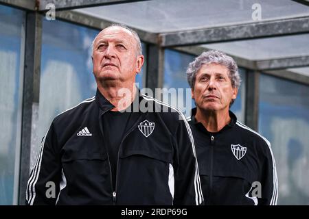 Porto Alegre, Brésil. 22 juillet 2023. RS - PORTO ALEGRE - 07/22/2023 - BRASILEIRO A 2023, GREMIO X ATLETICO-MG - Luis Felipe Scolari entraîneur de l'Atletico-MG lors d'un match contre Gremio au stade Arena do Gremio pour le championnat brésilien A 2023. Photo : Maxi Franzoi/AGIF/Sipa USA crédit : SIPA USA/Alamy Live News Banque D'Images