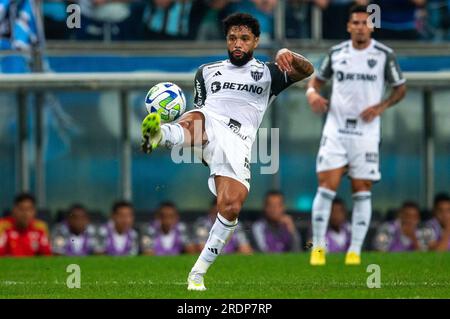 Porto Alegre, Brésil. 22 juillet 2023. Otavio de l'Atletico Mineiro, lors du match entre Gremio et Atletico Mineiro, pour la série brésilienne A 2023, au stade Arena do Gremio, à Porto Alegre le 22 juillet. Photo : Richard Ducker/DiaEsportivo/Alamy Live News crédit : DiaEsportivo/Alamy Live News Banque D'Images