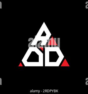 Logo de lettre triangle DE TIGE avec forme de triangle. Monogramme de logo de triangle DE TIGE. Modèle de logo vectoriel de triangle de TIGE avec la couleur rouge. TIGE triangul Illustration de Vecteur