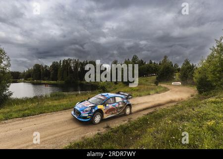 08 Ott TANAK (est), Martin JARVEOJA (est), M-SPORT FORD WORLD RALLY TEAM, FORD Puma Rally1 Hybrid, WRC, action lors du Rallye Estonia 2023, 8e manche du Championnat du monde des voitures de rallye WRC 2023, du 20 au 23 juillet 2023 à Tartu, Estonie Banque D'Images