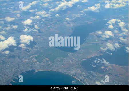 Vue aérienne de la terre de Turquie. Banque D'Images