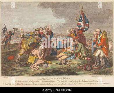 The Death of the Great Wolf 1795 by James Gillray Stock Photo