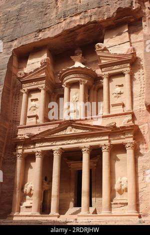 Petra Trésor du Pharaon, Jordanie Banque D'Images