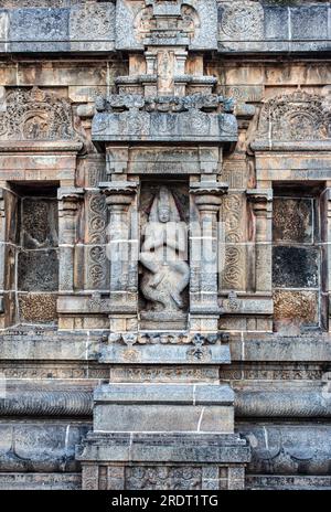 Statue de Brahma dans la tour du temple de Thillai Nataraja Temple, également appelé le temple Chidambaram Nataraja, est un temple hindou dédié à Nata Banque D'Images