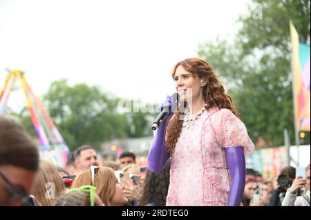 Sheffield, Royaume-Uni. 22 juillet 2023. Kate Nash au Tramlines Festival à Sheffield. (Photo Robin Burns/SOPA Images/Sipa USA) crédit : SIPA USA/Alamy Live News Banque D'Images